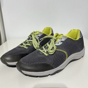 Women's Vionic Size 9 Action Emerald Athletic Shoes Gray Lime Green *NO INSOLES